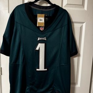 Nike Green and Black Athletic Jersey